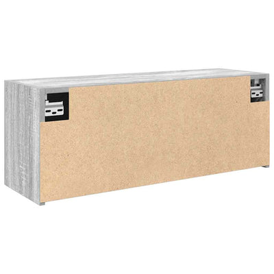 Kylpyhuoneen seinäkaappi harmaa Sonoma 80x25x30 cm tekninen puu