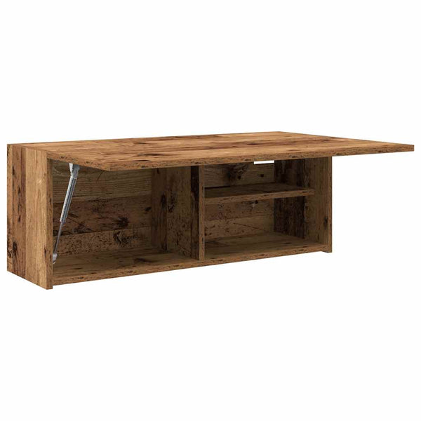 Kylpyhuoneen seinäkaappi vanha puu 80x25x30 cm tekninen puu
