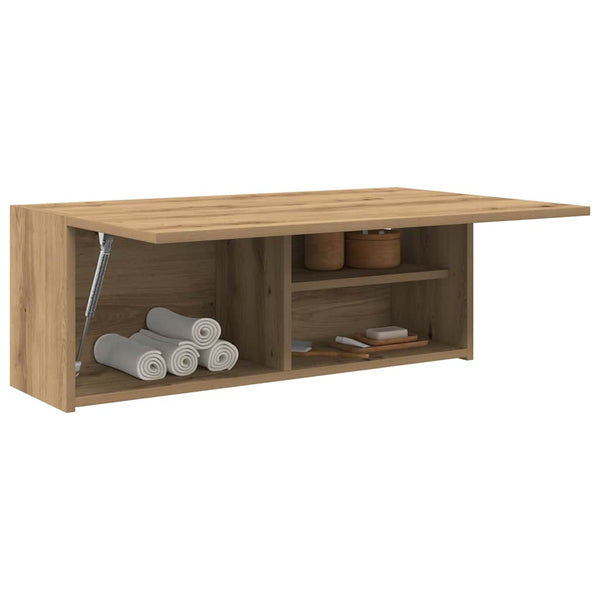 Kylpyhuoneen seinäkaappi artesaani 80x25x30 cm tekninen puu