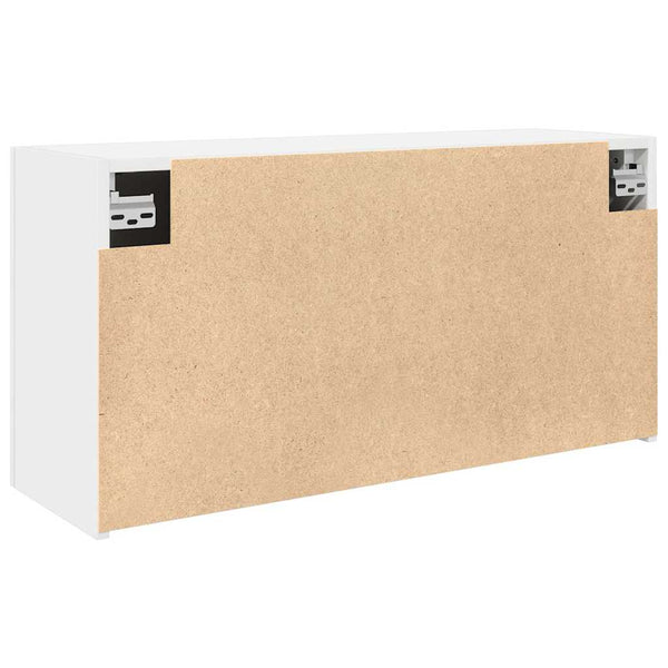 Kylpyhuoneen seinäkaappi valkoinen 80x25x40 cm tekninen puu