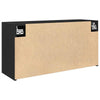 Kylpyhuoneen seinäkaappi musta 80x25x40 cm tekninen puu
