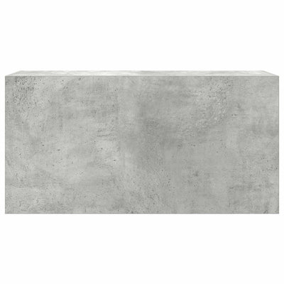 Kylpyhuoneen seinäkaappi betoninharmaa 80x25x40 cm tekninen puu