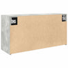 Kylpyhuoneen seinäkaappi betoninharmaa 80x25x40 cm tekninen puu