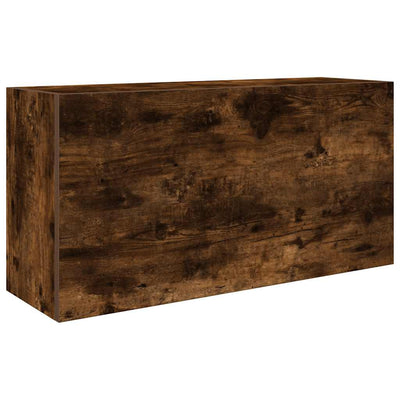 Kylpyhuoneen seinäkaappi savutammi 80x25x40 cm tekninen puu