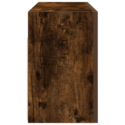 Kylpyhuoneen seinäkaappi savutammi 80x25x40 cm tekninen puu
