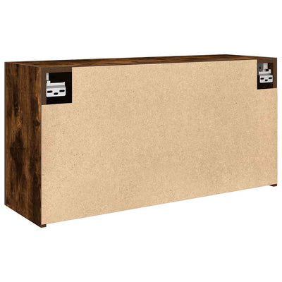 Kylpyhuoneen seinäkaappi savutammi 80x25x40 cm tekninen puu