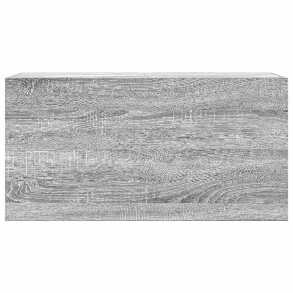 Harmaa sonoma kylpyhuoneen seinäkaappi Vasalina 80x25x40cm (puinen)
