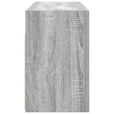Kylpyhuoneen seinäkaappi harmaa Sonoma 80x25x40 cm tekninen puu