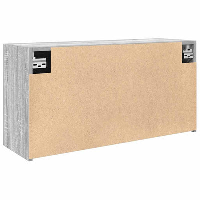 Kylpyhuoneen seinäkaappi harmaa Sonoma 80x25x40 cm tekninen puu