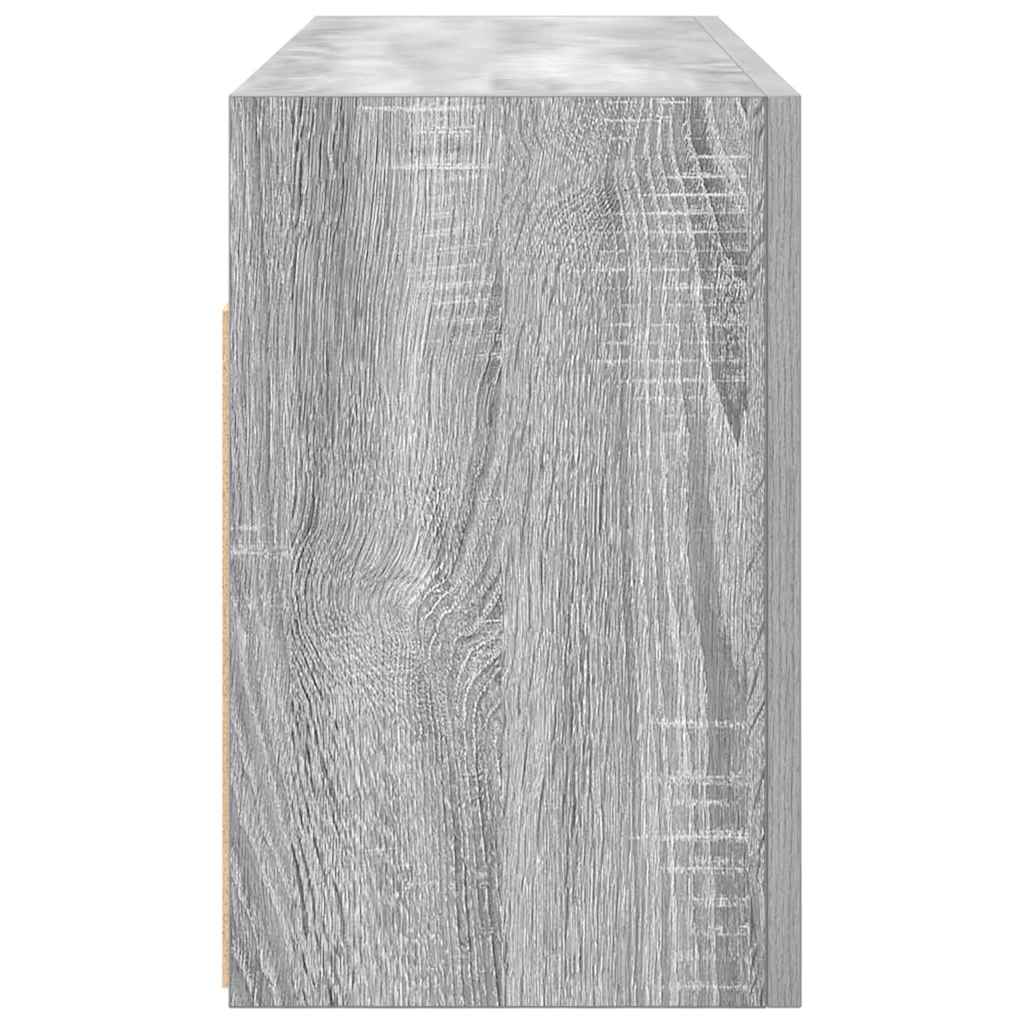 Harmaa sonoma kylpyhuoneen seinäkaappi Vasalina 80x25x40cm (puinen)
