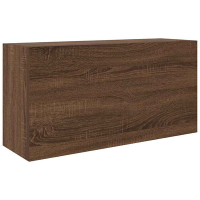 Kylpyhuoneen seinäkaappi ruskea tammi 80x25x40 cm tekninen puu