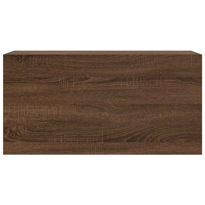 Kylpyhuoneen seinäkaappi ruskea tammi 80x25x40 cm tekninen puu