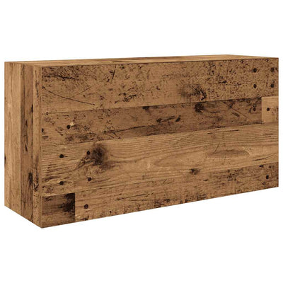 Kylpyhuoneen seinäkaappi vanha puu 80x25x40 cm tekninen puu