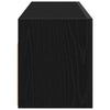 Kylpyhuoneen seinäkaappi musta 100x25x30 cm suunniteltu puu