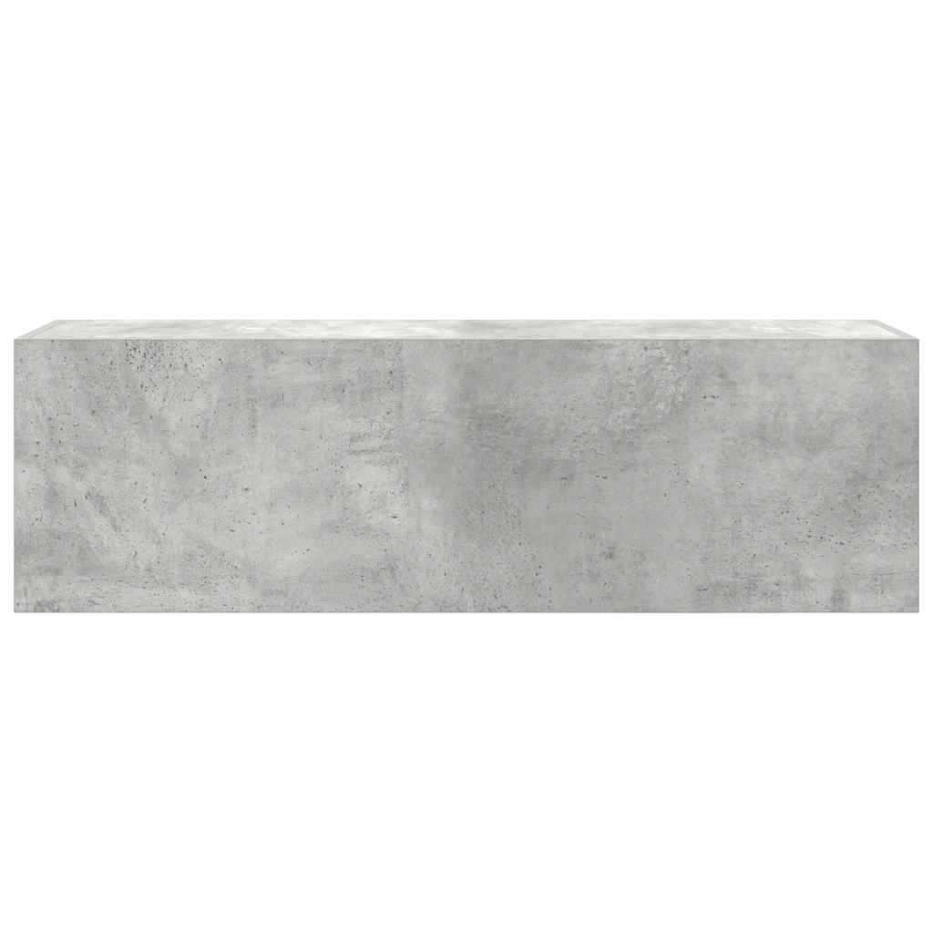 Betoninharmaa kylpyhuoneen seinäkaappi Vasalina 100x25x30cm (puinen)