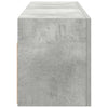 Kylpyhuoneen seinäkaappi betoninharmaa 100x25x30cm tekninen puu