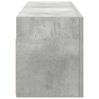 Kylpyhuoneen seinäkaappi betoninharmaa 100x25x30cm tekninen puu