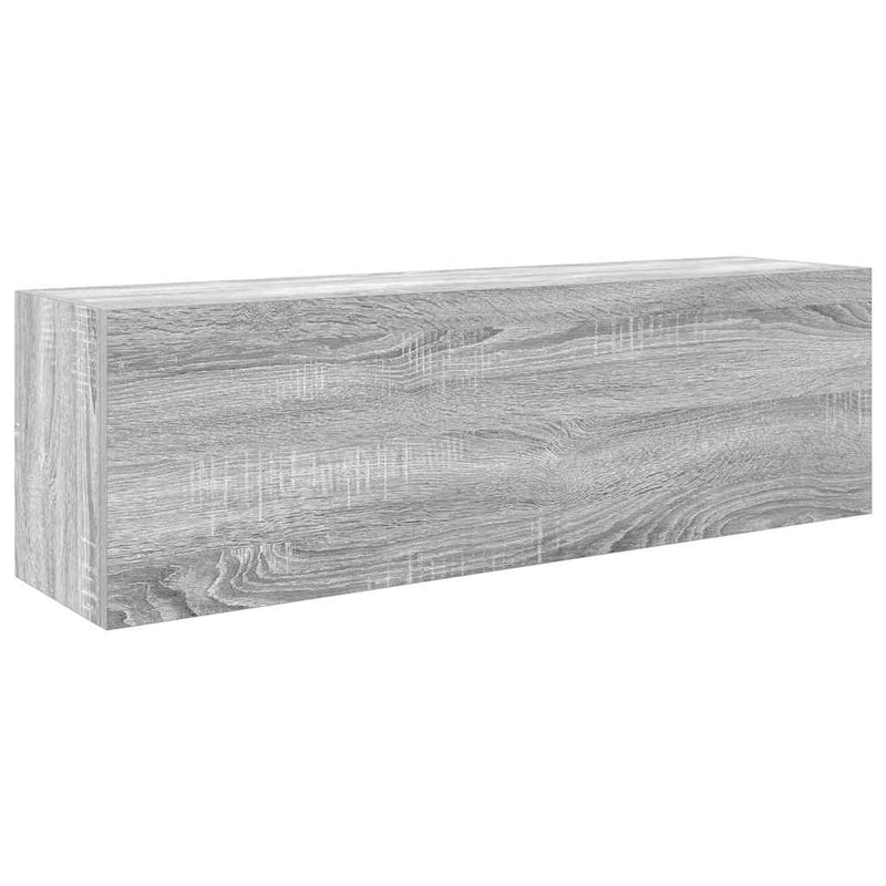 Harmaa sonoma kylpyhuoneen seinäkaappi Vasalina 100x25x30cm (puinen)