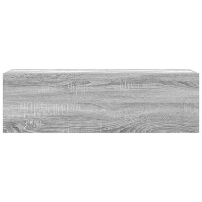 Kylpyhuoneen seinäkaappi harmaa Sonoma 100x25x30cm tekninen puu