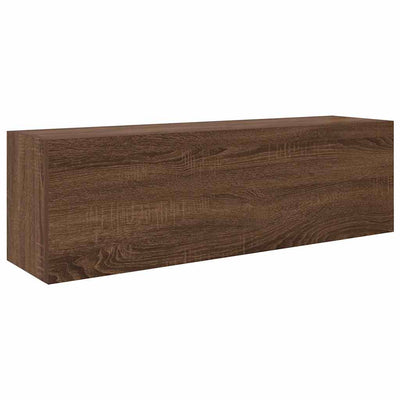 Kylpyhuoneen seinäkaappi ruskea tammi 100x25x30 cm tekninen puu