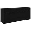 Kylpyhuoneen seinäkaappi musta 100x25x40 cm tekninen puu