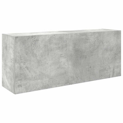 Kylpyhuoneen seinäkaappi betoninharmaa 100x25x40cm tekninen puu