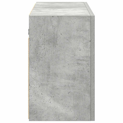 Kylpyhuoneen seinäkaappi betoninharmaa 100x25x40cm tekninen puu