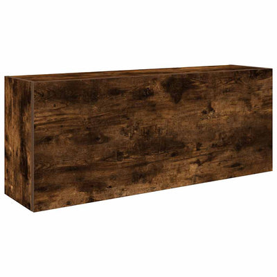 Kylpyhuoneen seinäkaappi savutammi 100x25x40 cm tekninen puu