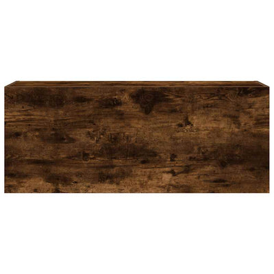 Kylpyhuoneen seinäkaappi savutammi 100x25x40 cm tekninen puu