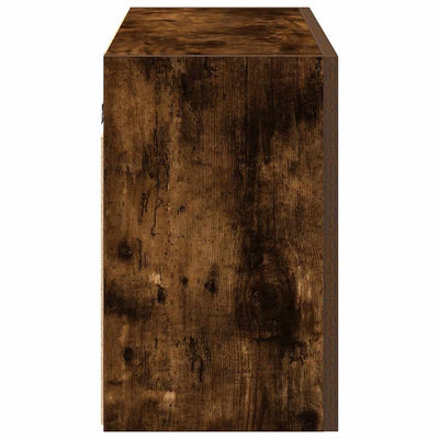 Kylpyhuoneen seinäkaappi savutammi 100x25x40 cm tekninen puu