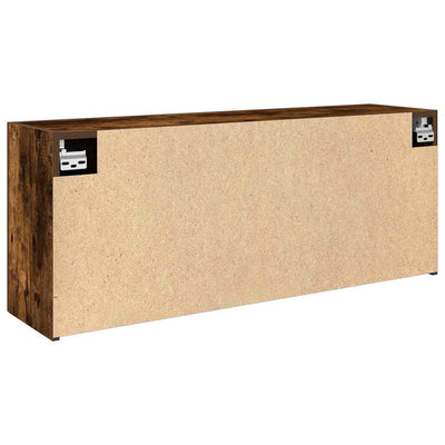 Kylpyhuoneen seinäkaappi savutammi 100x25x40 cm tekninen puu