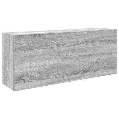 Kylpyhuoneen seinäkaappi harmaa Sonoma 100x25x40cm tekninen puu
