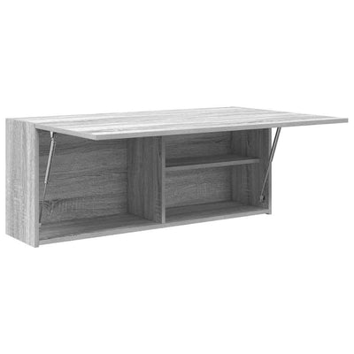 Kylpyhuoneen seinäkaappi harmaa Sonoma 100x25x40cm tekninen puu