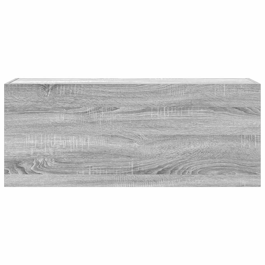 Harmaa sonoma kylpyhuoneen seinäkaappi Vasalina 100x25x40cm (puinen)