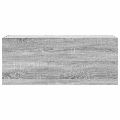 Kylpyhuoneen seinäkaappi harmaa Sonoma 100x25x40cm tekninen puu