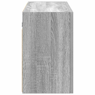 Kylpyhuoneen seinäkaappi harmaa Sonoma 100x25x40cm tekninen puu
