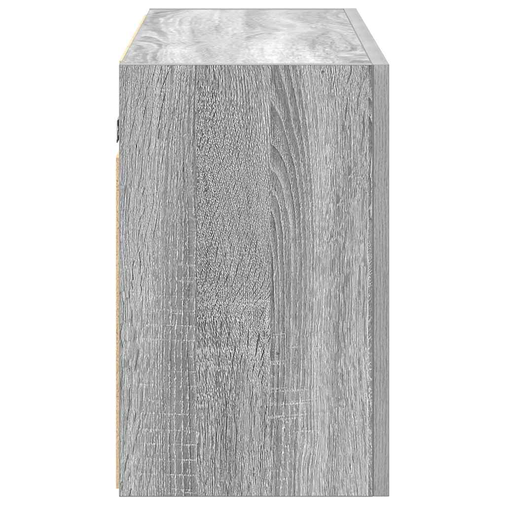 Harmaa sonoma kylpyhuoneen seinäkaappi Vasalina 100x25x40cm (puinen)
