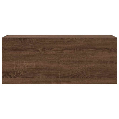 Ruskea tammi kylpyhuoneen seinäkaappi Vasalina 100x25x40cm (puinen)