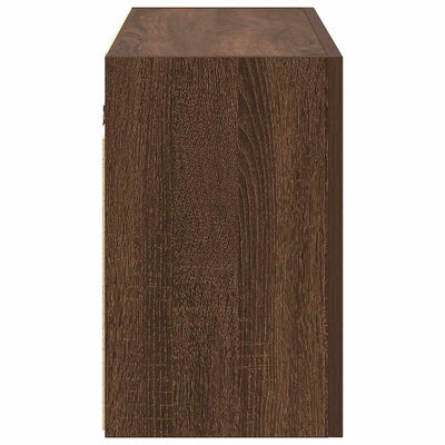 Kylpyhuoneen seinäkaappi ruskea tammi 100x25x40 cm tekninen puu