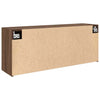 Kylpyhuoneen seinäkaappi ruskea tammi 100x25x40 cm tekninen puu