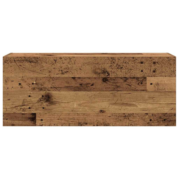 Kylpyhuoneen seinäkaappi vanha puu 100x25x40 cm tekninen puu