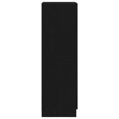 Keittiökaappi musta 38x41,5x131,5 cm tekninen puu
