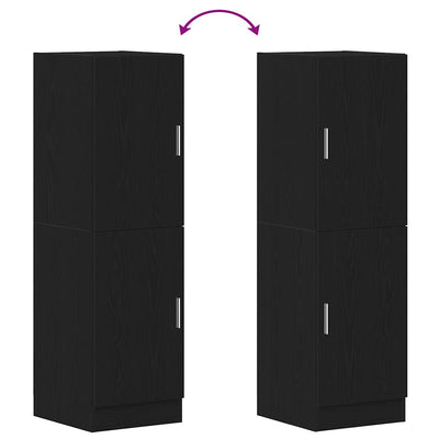 Musta keittiökaappi Frosica 38x41,5x131,5cm (puinen)