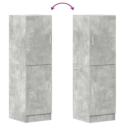 Keittiökaappi betoninharmaa 38x41,5x131,5 cm tekninen puu