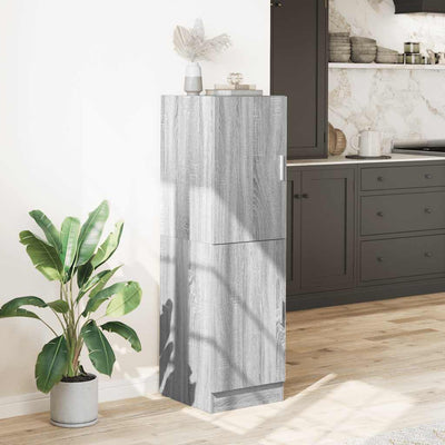 Keittiön kaappi harmaa Sonoma 38x41,5x131,5 cm tekninen puu