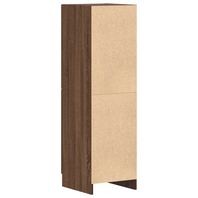 Keittiön kaappi ruskea tammi 38x41,5x131,5 cm tekninen puu