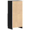 Keittiökaappi musta 57x41,5x131,5 cm tekninen puu