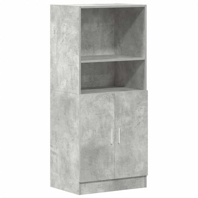 Keittiökaappi betoninharmaa 57x41,5x131,5 cm tekninen puu