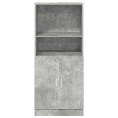 Keittiökaappi betoninharmaa 57x41,5x131,5 cm tekninen puu