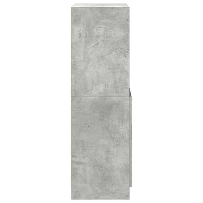 Keittiökaappi betoninharmaa 57x41,5x131,5 cm tekninen puu